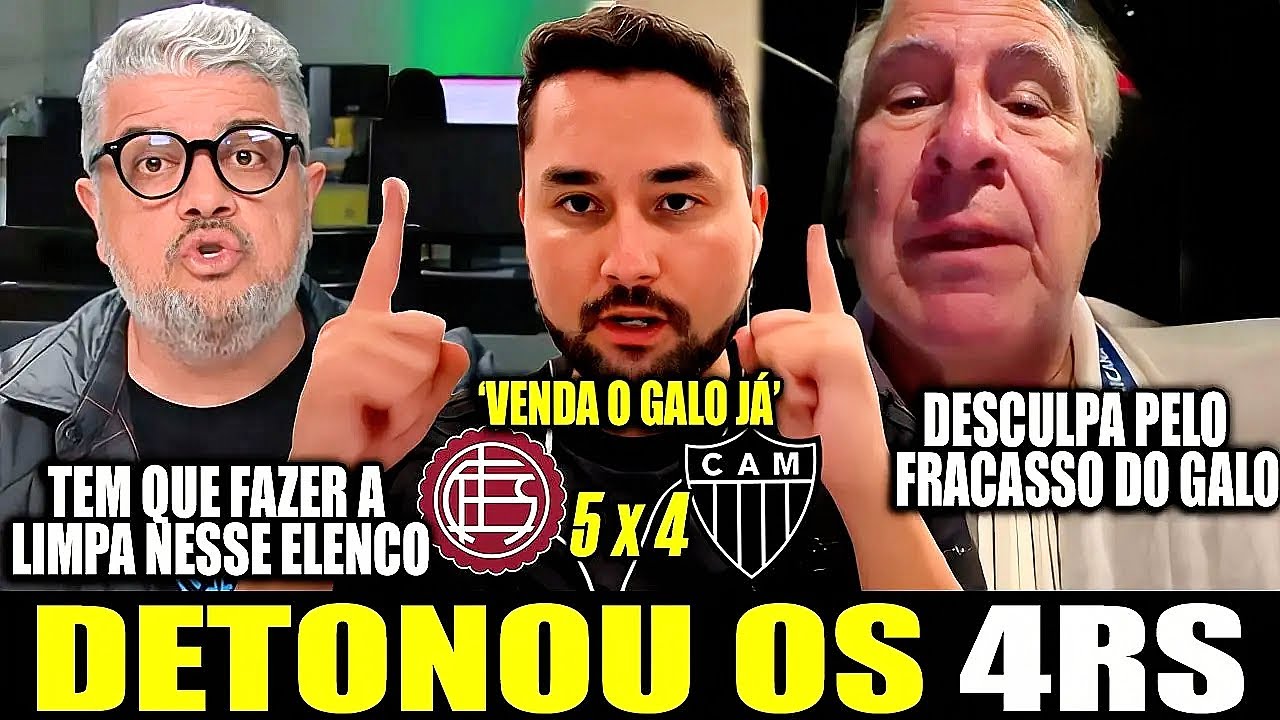 HG E TANAKA DESABAFARAM SOBRE OS 4RS E A ELIMINA&Ccedil;&Atilde;O DO ATL&Eacute;TICO MINEIRO PRO LANUS