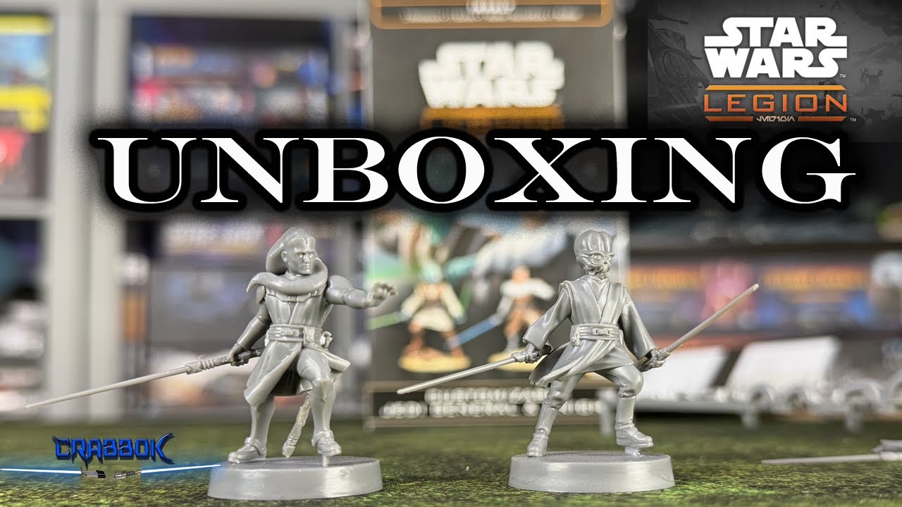Custom Jedi!   Star Wars Legion Customizable Jedi Knight and General - Unboxing and Assembly