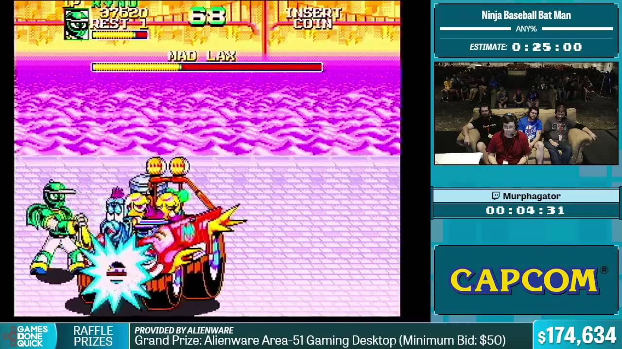 Ninja Baseball Batman by Murphagator in 24:00 - Summer Games Done Quick 2015 - Part 34