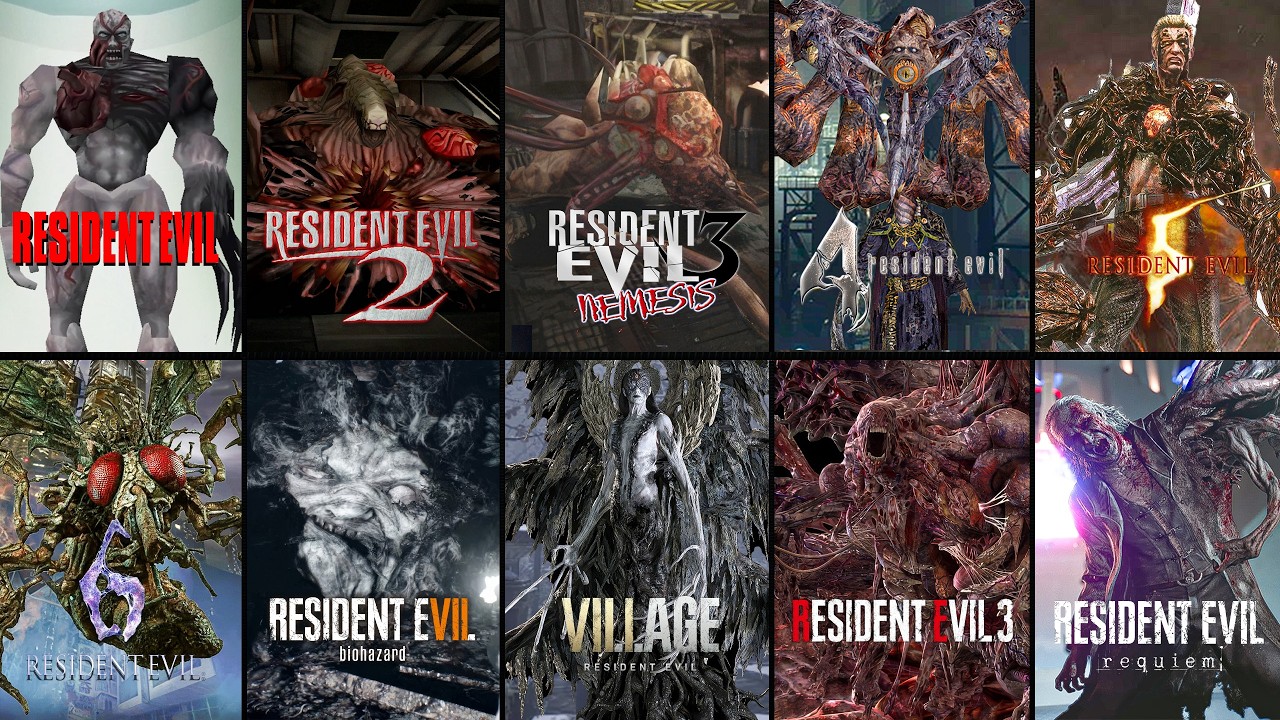 EVERY FINAL BOSS IN RESIDENT EVIL GAMES & their DEATH SCENES | COMPLETE SERIES (1996-2026) | 4K60FPS