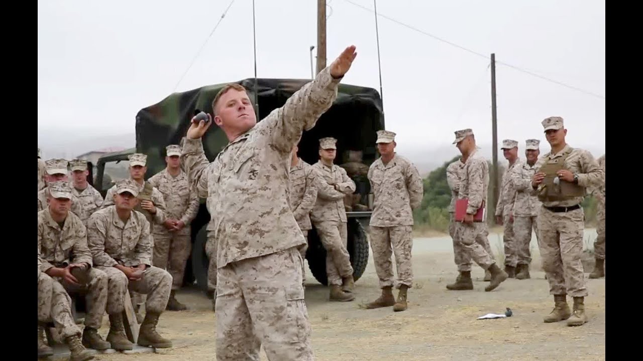 Live Range - Marines Refines Hand Grenade Handling Skills