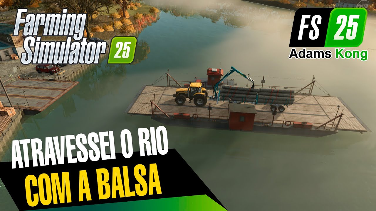 Gameplay FS25: Transporte de madeira, e o bug do FARMING SIMULATOR 25