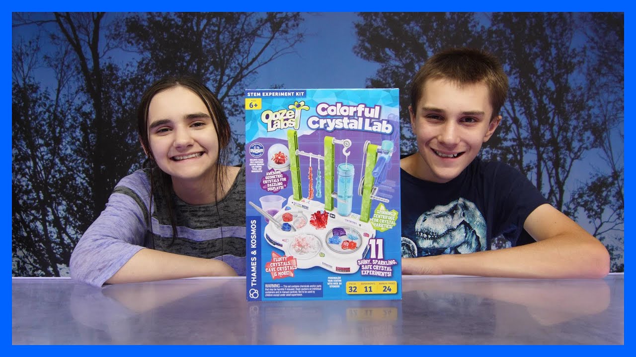 Ooze Labs Colorful Crystal Lab - We Made a Crystal Volcano!