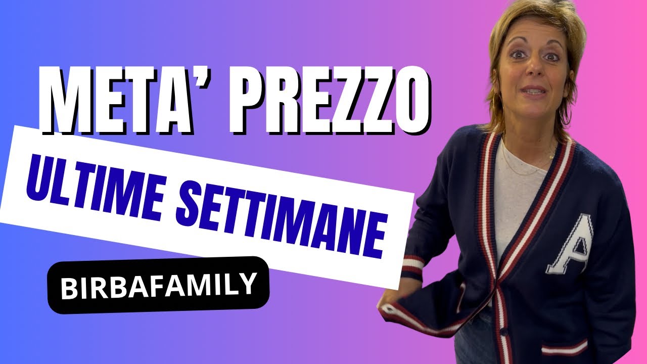 Ultime settimane di SALDI -50%✅