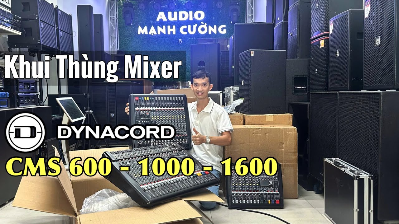 Chi tiết ngoại hình bàn Mixer Dynacord CMS 600, CMS 1000, CMS 1600 - được nhiều anh em lựa chọn