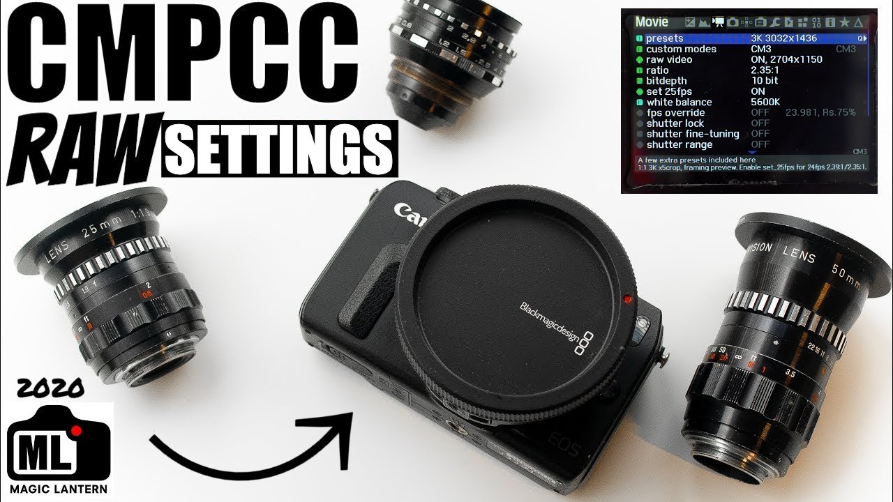 Canon EOS M RAW | Best SETTINGS for VIDEO | Tutorial for Magic Lantern 2020