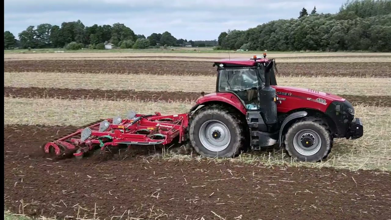 Case IH 400 Magnum AFS Connect un Kverneland CLC Pro. Vidzeme- 18.08.2021