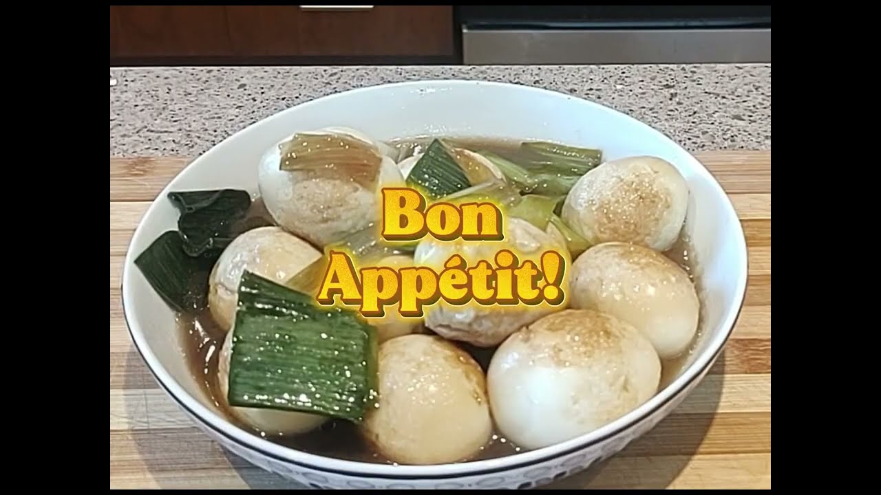Oeufs marinés à la sauce soya