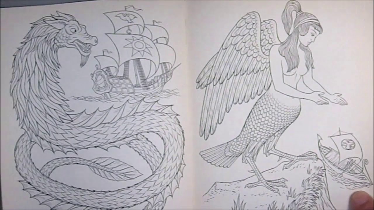 Book Talk: Mythical Beasts Coloring Book