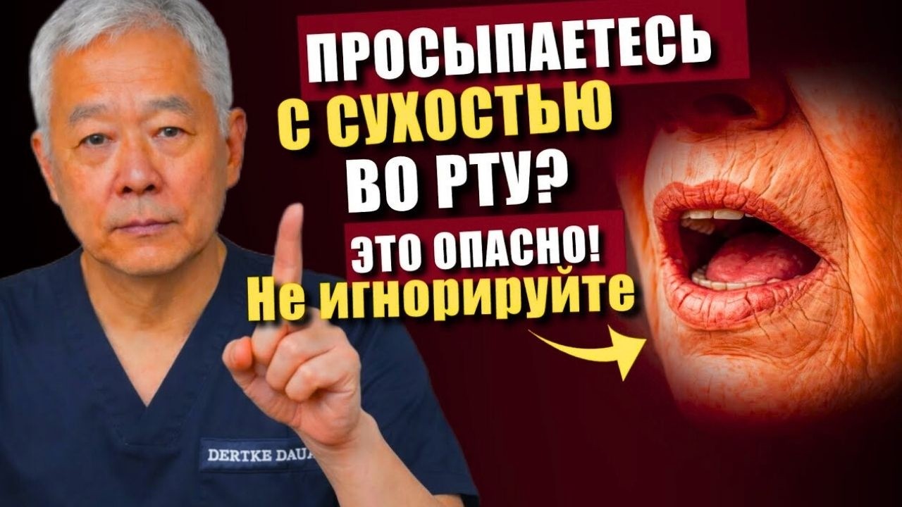 Если вы ПРОСЫПАЕТЕСЬ с СУХОСТЬЮ ВО РТУ и НА ГУБАХ — ОРГАНИЗМ ПОДАЁТ ОПАСНЫЙ СИГНАЛ (ВРАЧ ОБЪЯСНЯЕТ)