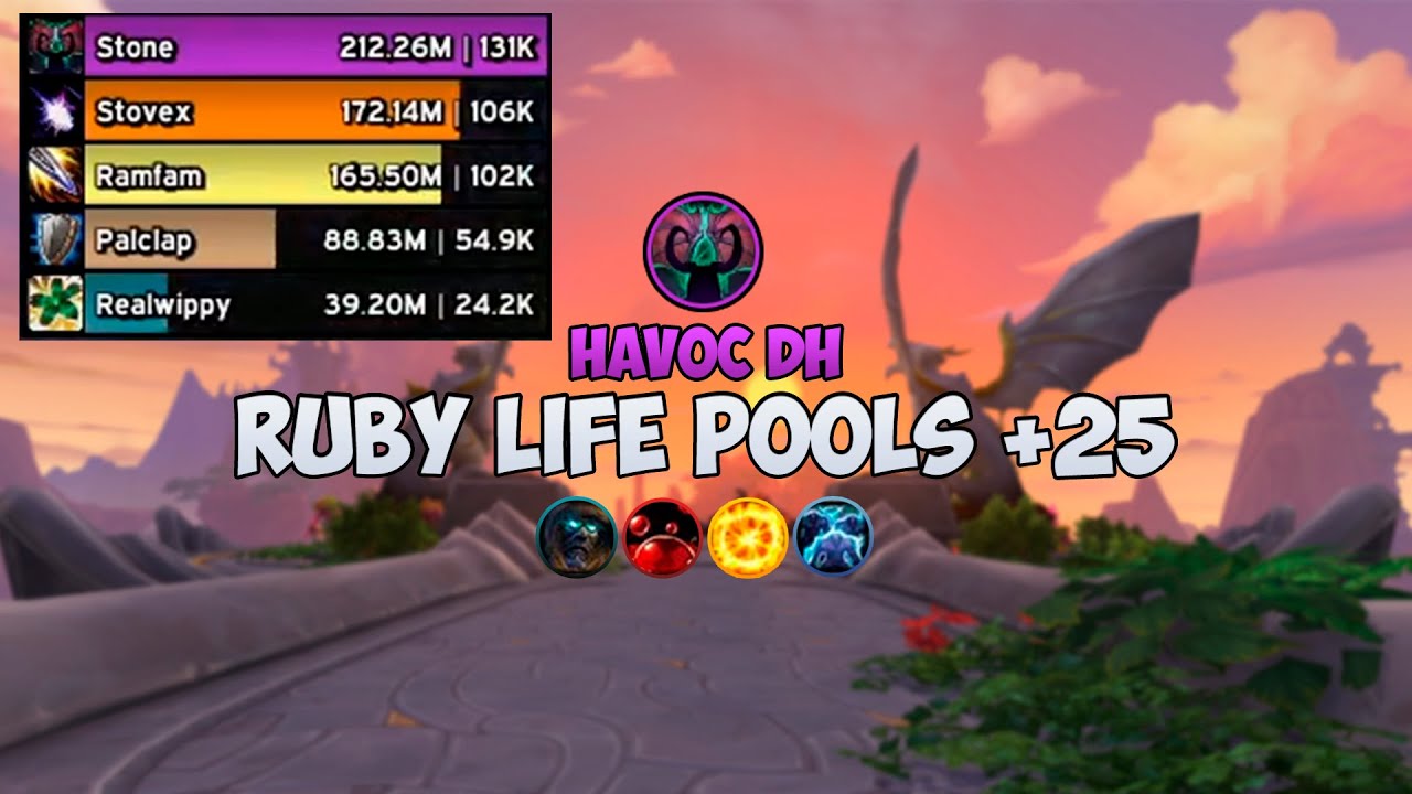 Ruby Life Pools +25 | Havoc DH | Dragonflight M+ season 1