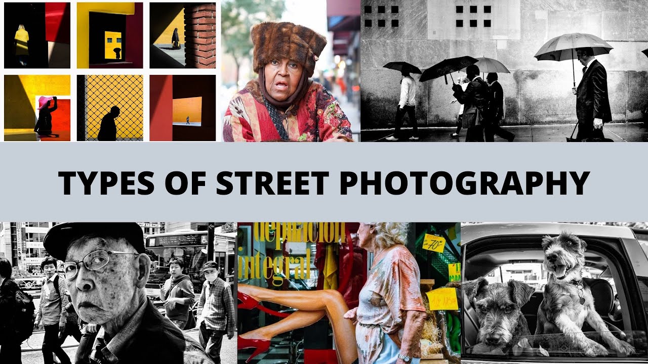 What are all the TYPES of Street Photography you can do?