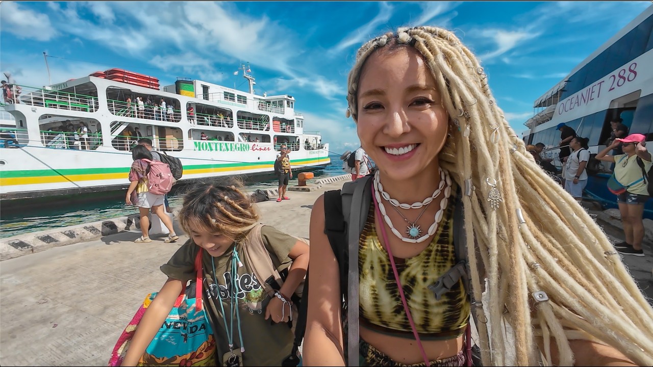 【フィリピン】魔女の居る島⁉️シキホール島でバイク借りて辿り着いた映えすぎ可愛すぎのホテル🌴🌴🩷