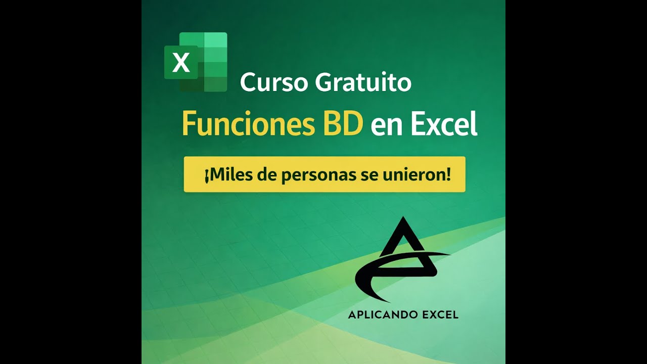 🚀 Funciones BD en Excel: el siguiente nivel después de SI.CONJUNTO | CURSO GRATIS 👍