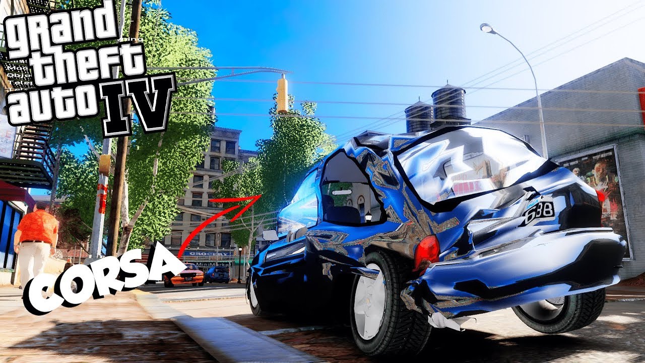 CAPOTEI O CORSINHA! GTA 4 FÍSICAS REALISTAS