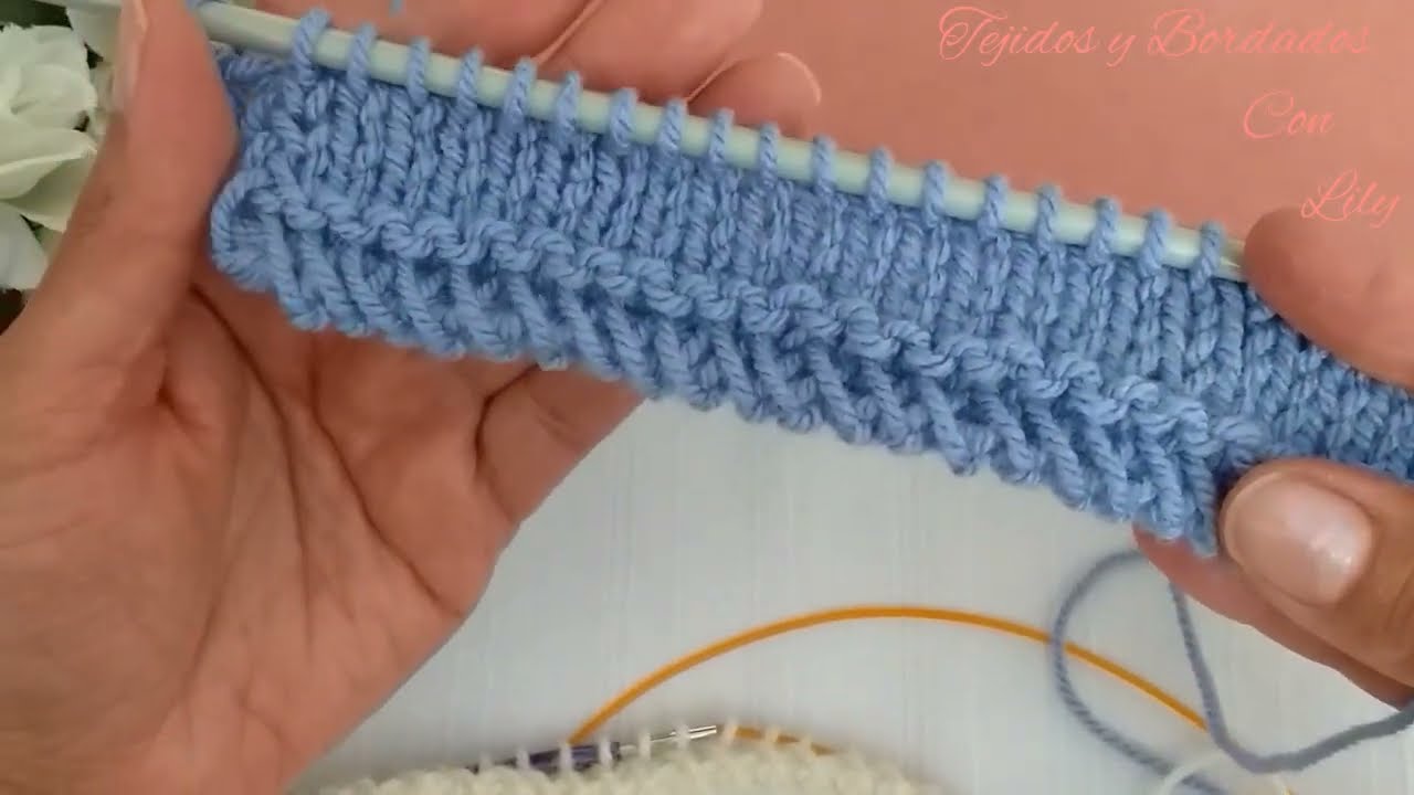 Borde de sólo tres vueltas súper rápida. / Tejidos y Bordados con Lily.  🌷🧶🧶🧶🧶