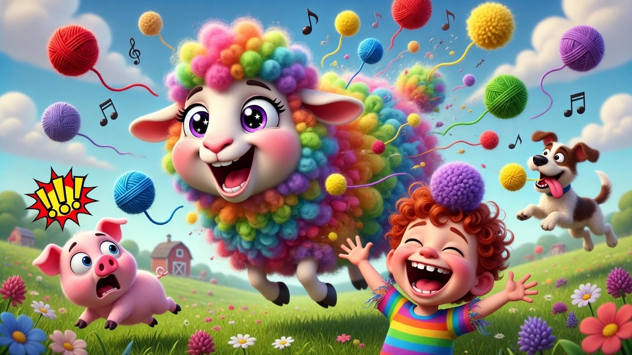 Баа-баа, чёрная овечка + радужная овечка 🌈🐑 | Лучшая подборка фермерских песен (Старый Макдональд...
