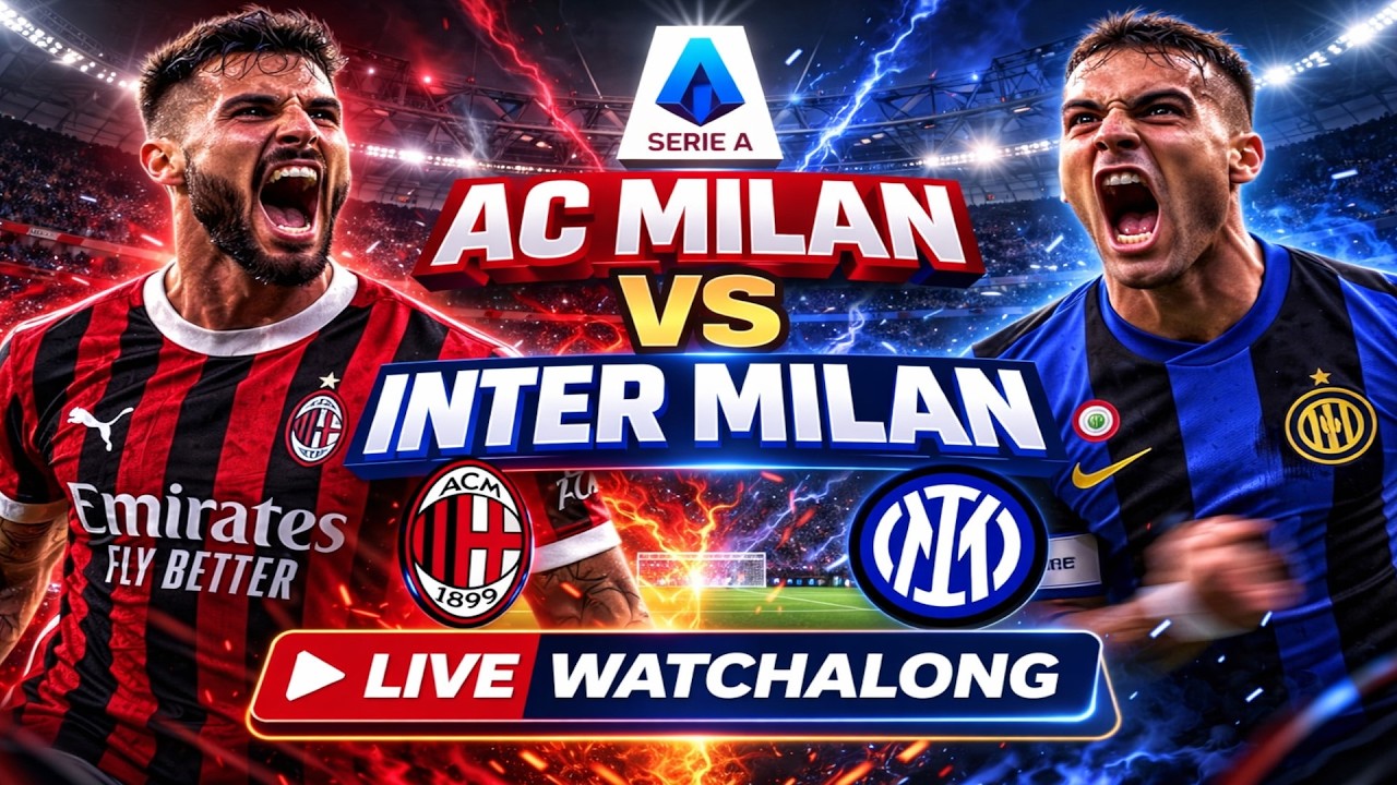 AC Milan vs Inter LIVE | Serie A Watchalong