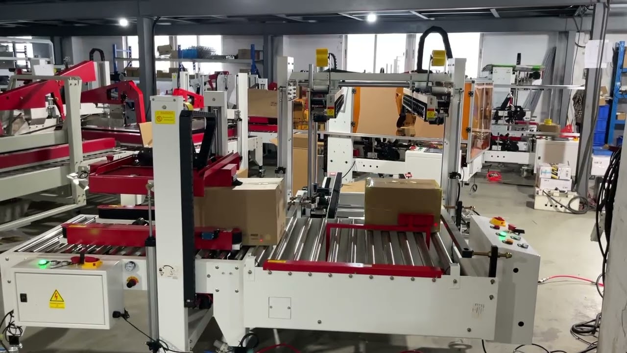 Automatic Carton Folding Sealer with Corner Taper / H-Type Carton Sealing Machine