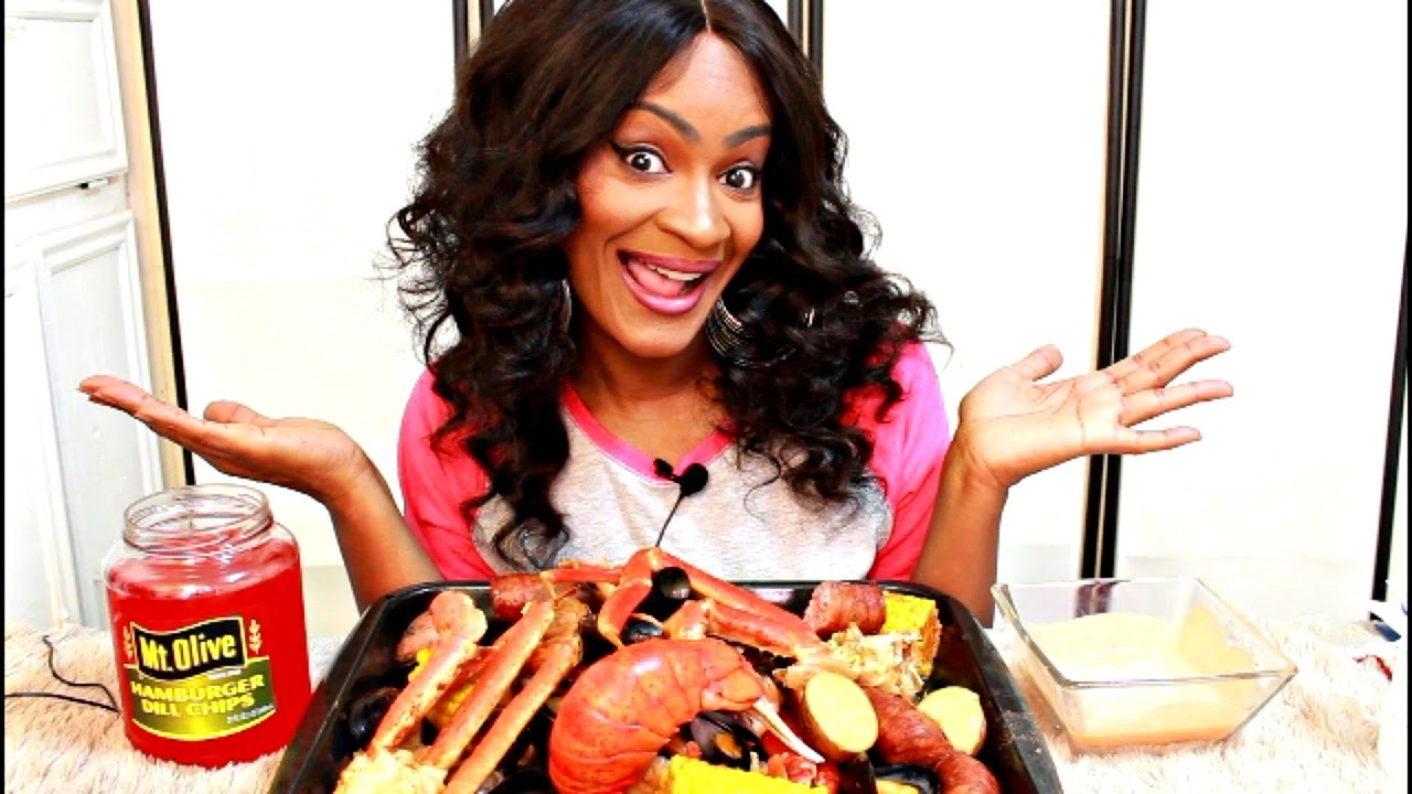 SEAFOOD BOIL MUKBANG ( EATING SHOW)