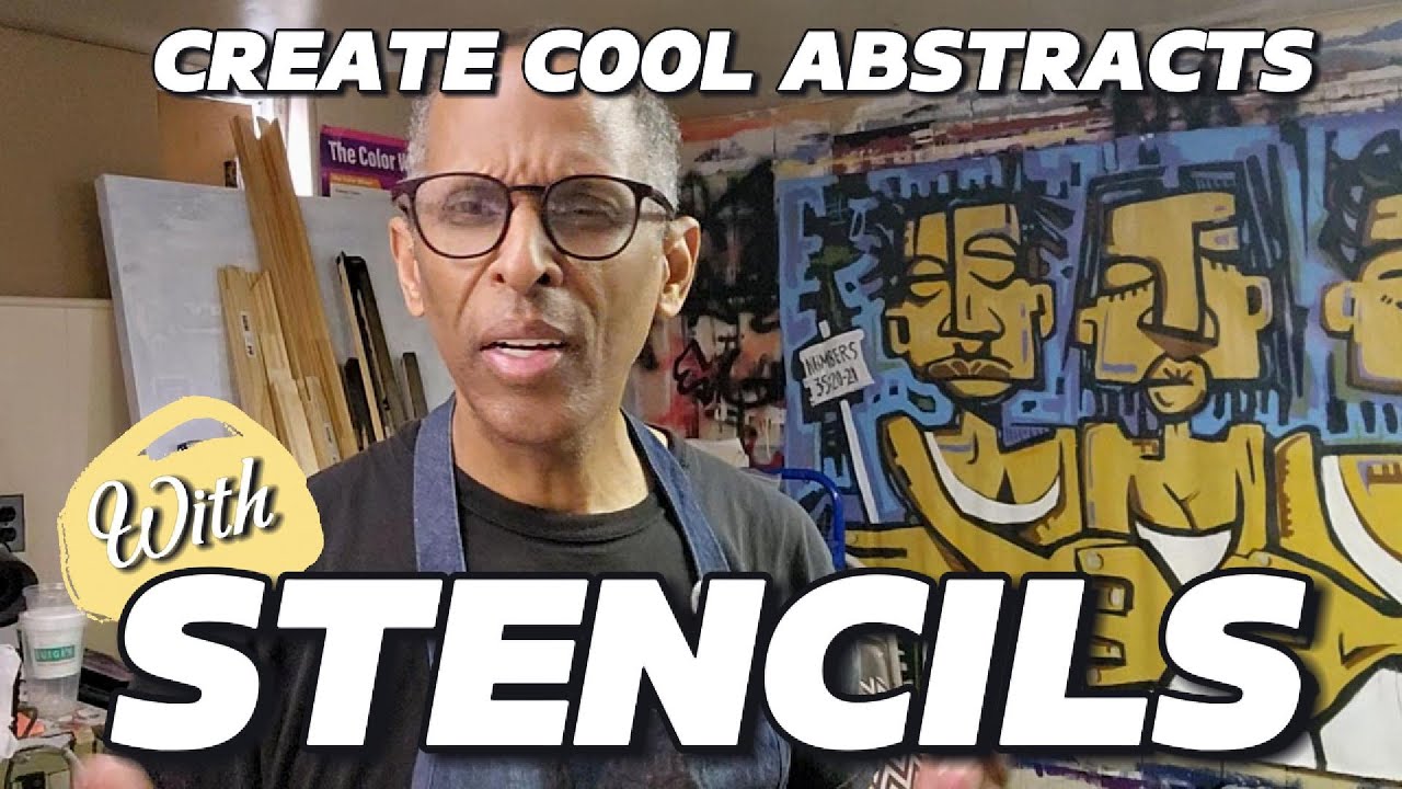 Make Amazing Abstracts With Homemade Stencils