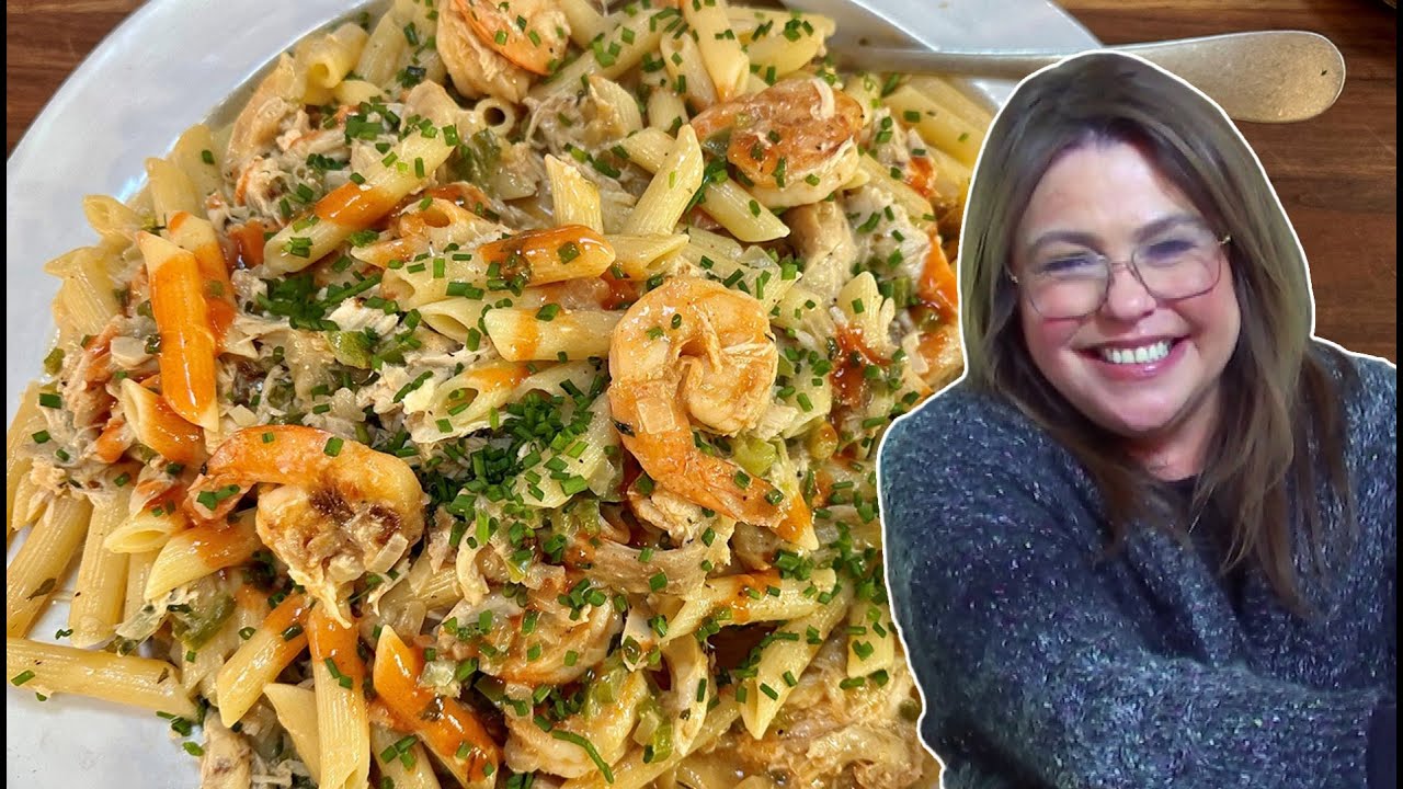 Rach's Chicken and Shrimp Pasta, Chesapeake Bay Style!