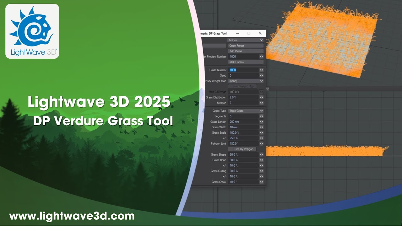Lightwave 3D - DP Grass Tool