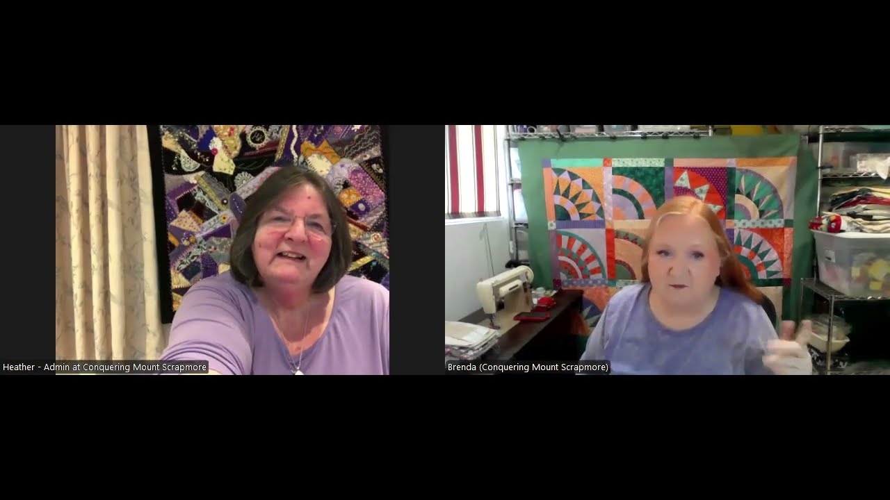 Manx Monday - Heather teaches Brenda about Manx Quilting - October 2025