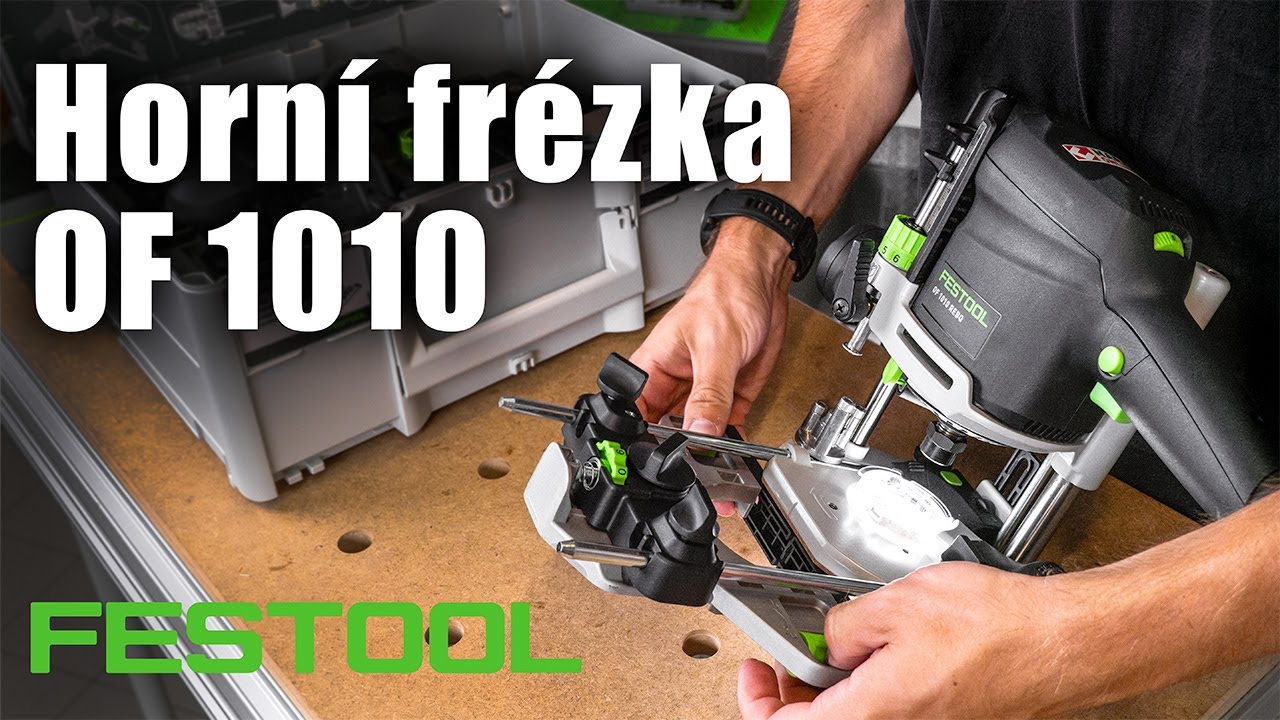 Inovace u horní frézky Festool OF 1010 REBQ - LED osvětlení