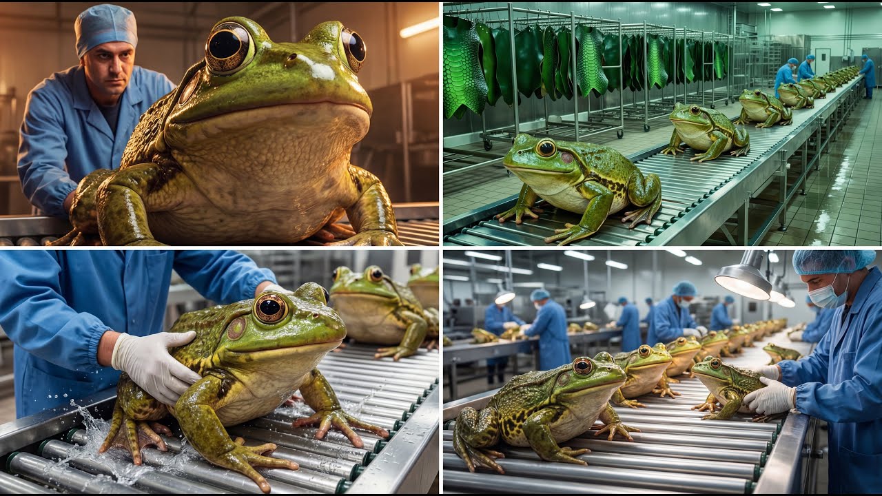 Inside Frog Meat Factory . How Frog Legs Are Processed From Catch to Packaging