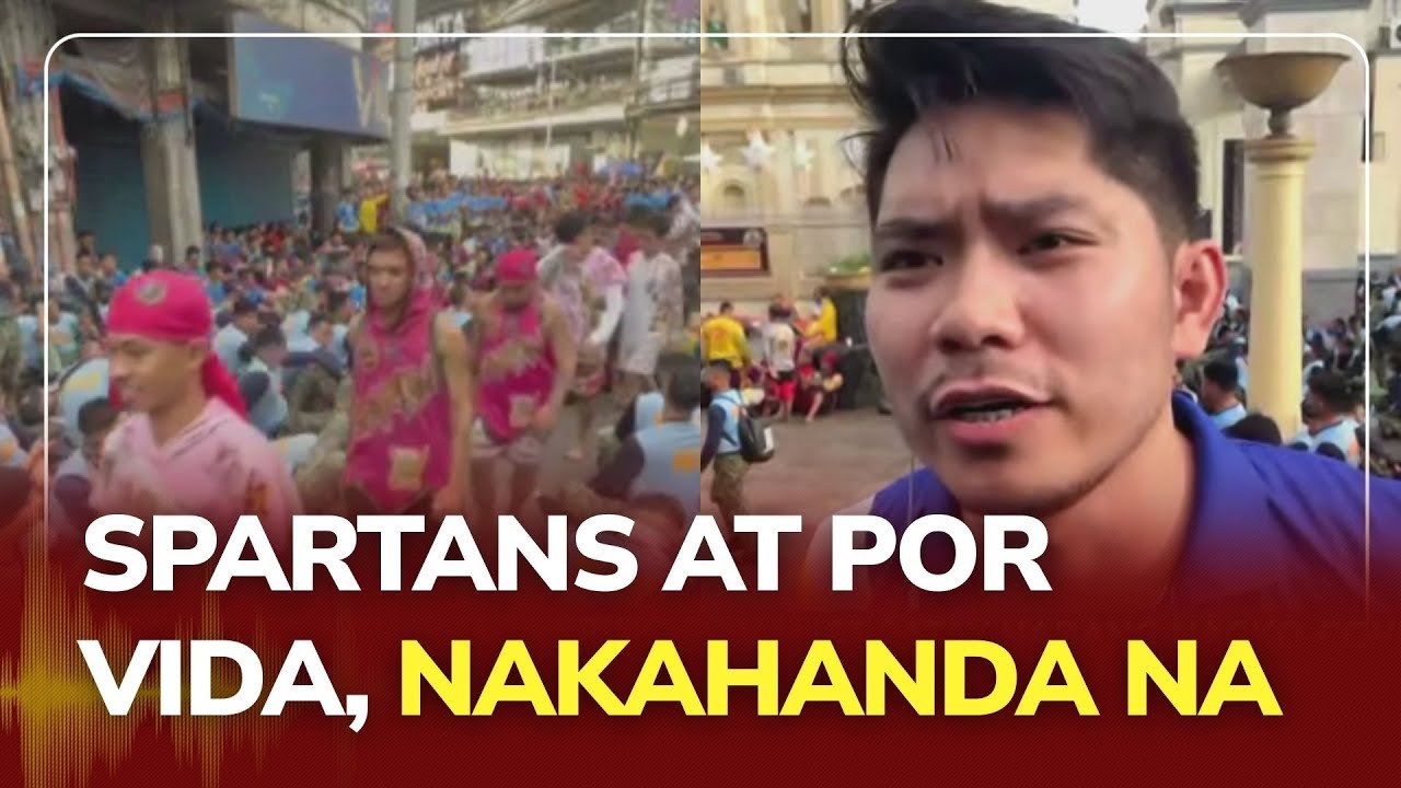 Spartan, Por Vida groups prepare to manage devotees at Quiapo Church | (10 January 2026)