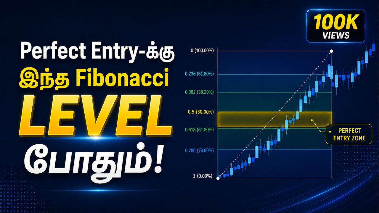 Best Way to use Fibonacci Retracement in Tamil | Secret Method | Popular Trading Strategy#fibonacci