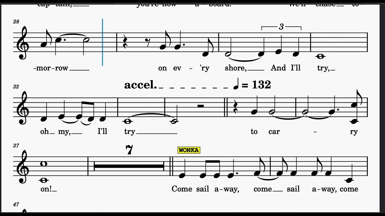 Come Sail Away - ACCOMPANIMENT