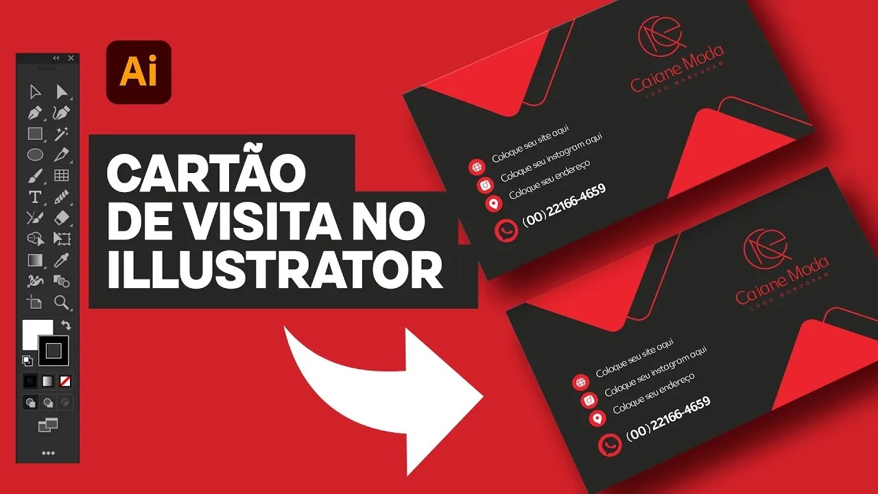 Crie um Cartão de Visita Incrível no Illustrator   Tutorial Passo a Passo!