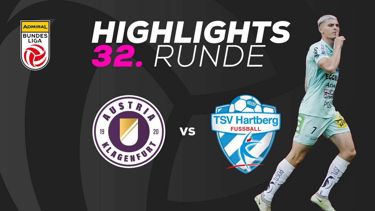 SK Austria Klagenfurt - TSV Egger Glas Hartberg 32. Runde ADMIRAL Bundesliga 2024/25