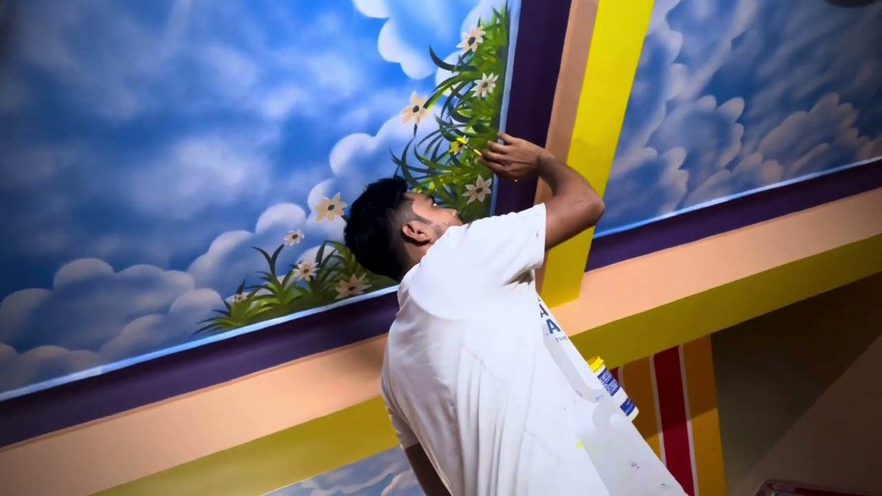 New SKY FLOWER DESING 2025 #viralvideo #3dpainting #trending #minivlog #subscribe #youtubevideos