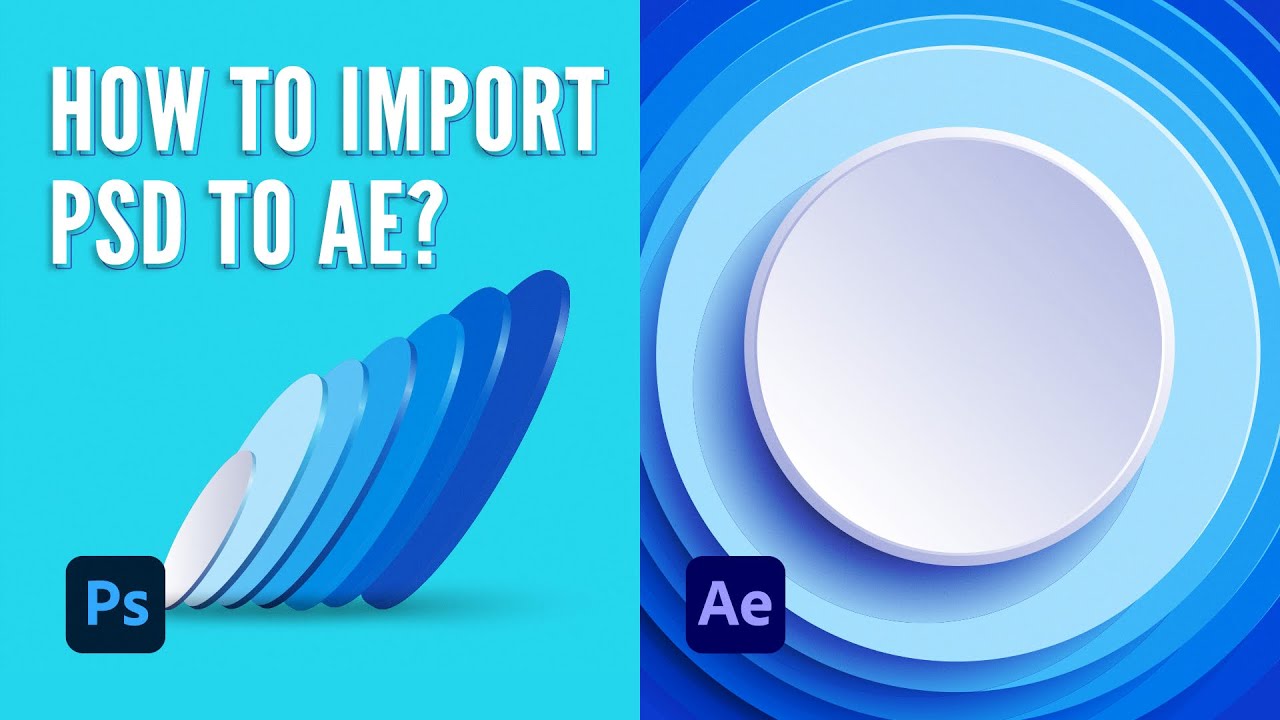 Как импортировать слои Photoshop в After Effects