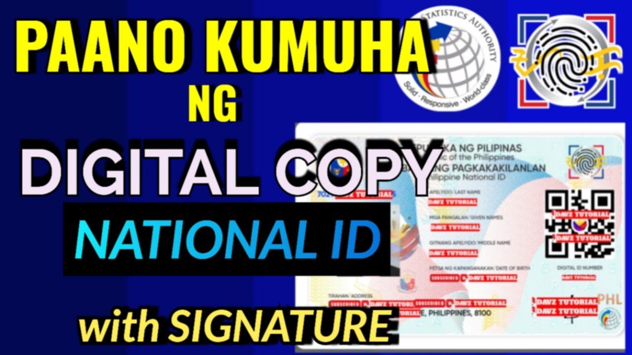 PAANO KUMUHA NG DIGITAL COPY NG NATIONAL ID 2025 | NATIONAL ID DIGITAL COPY WITH SIGNATURE 2025