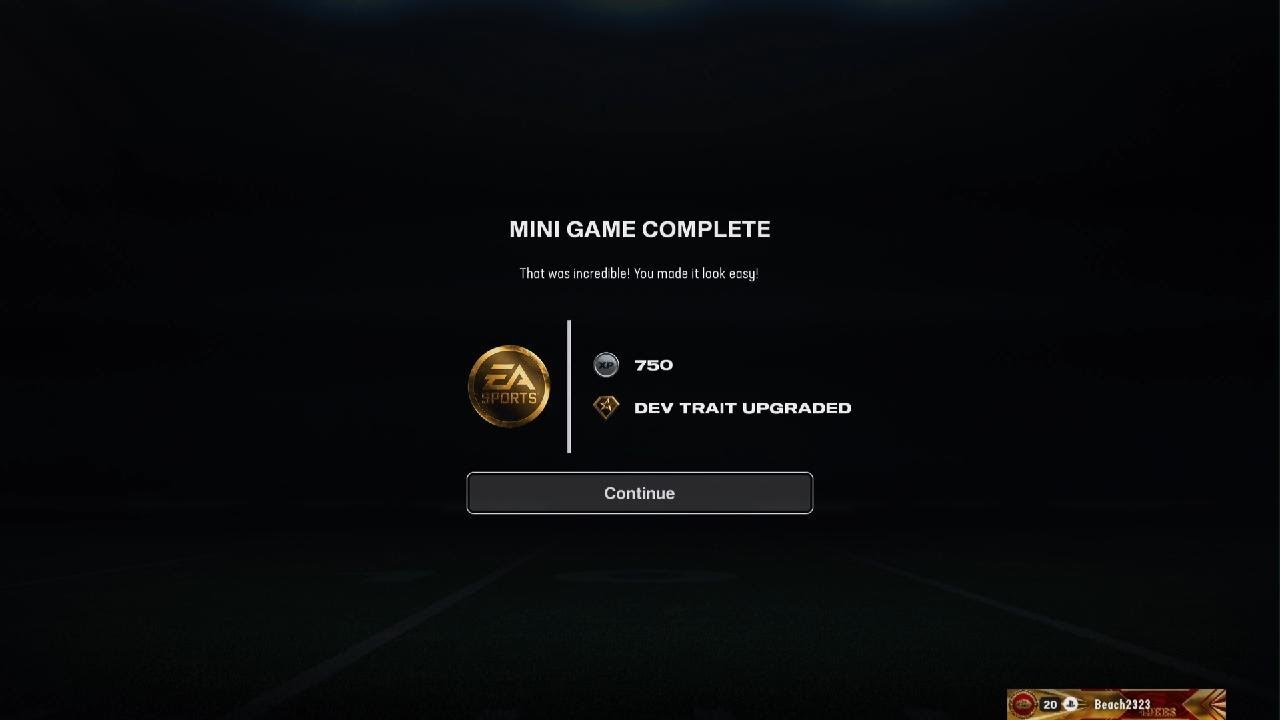 Madden NFL 26 Weekly training setup