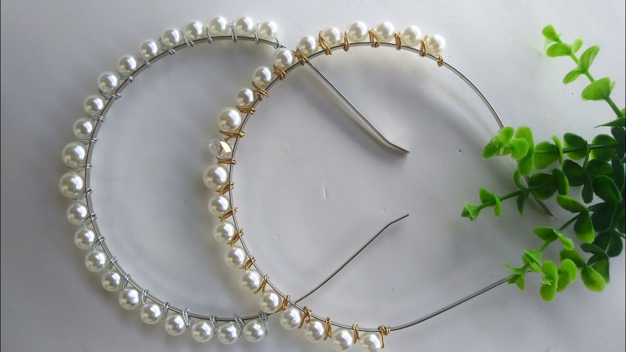 Tiara de pérolas Blogueirinha