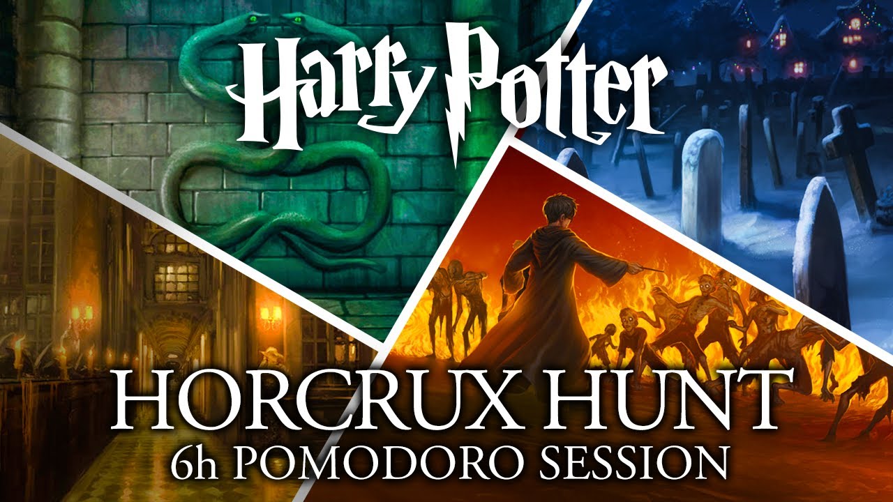 Study and Destroy the Horcruxes ⚡ Harry Potter Pomodoro ASMR | Hogwarts Dark Academia Focus