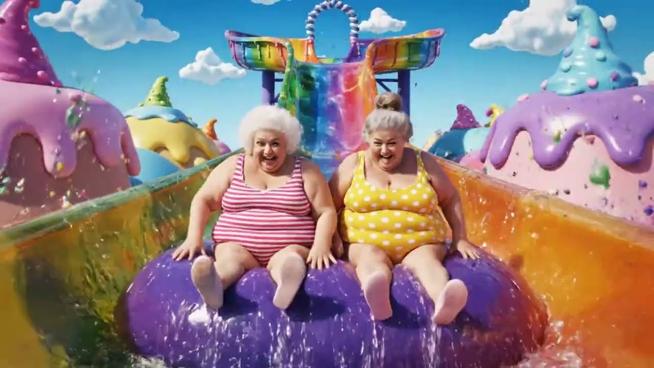 Giant Jelly Slide Ends in a Massive Jelly Blast 😱 | Oddly Satisfying AI