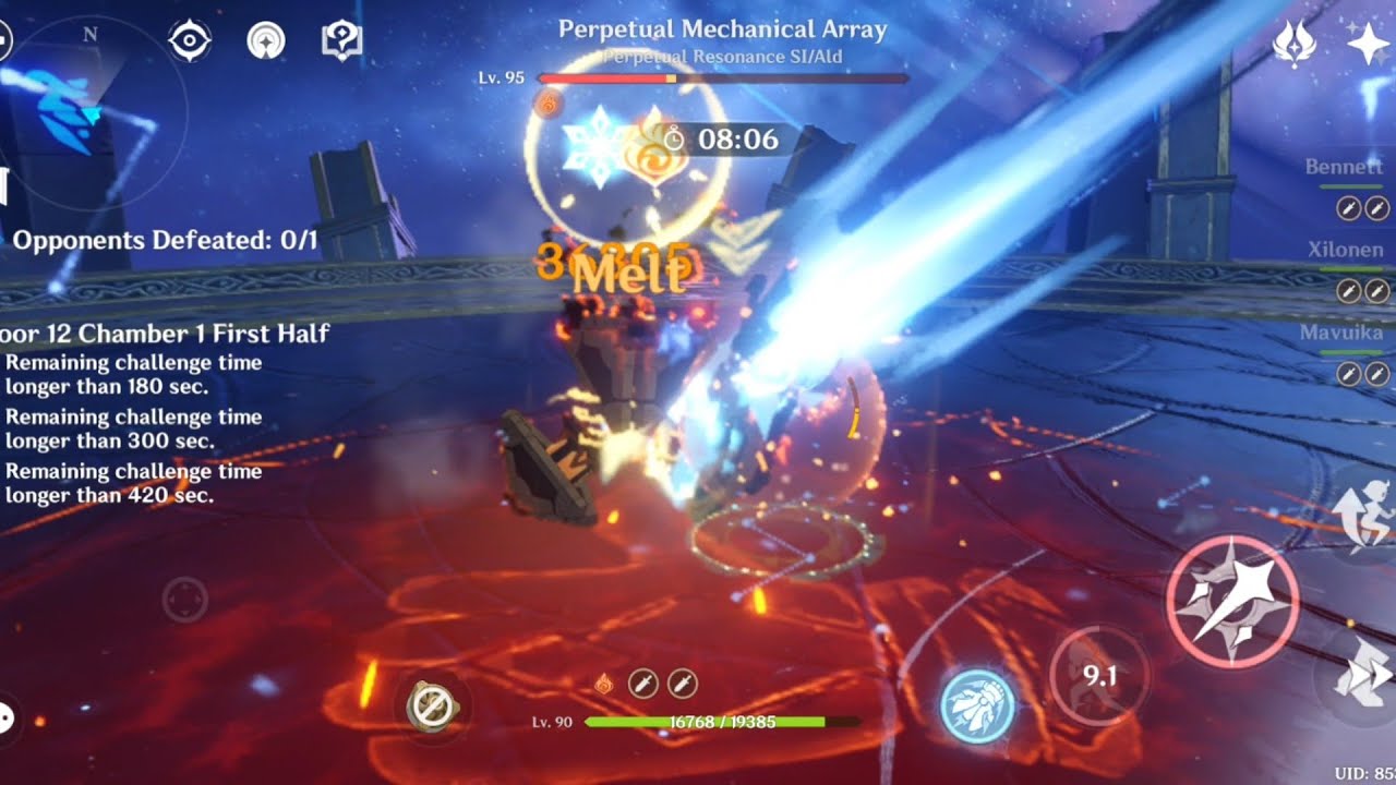 C1R0 Wriothesley one rotating 6.3 spiral abyss floor 12-1-1