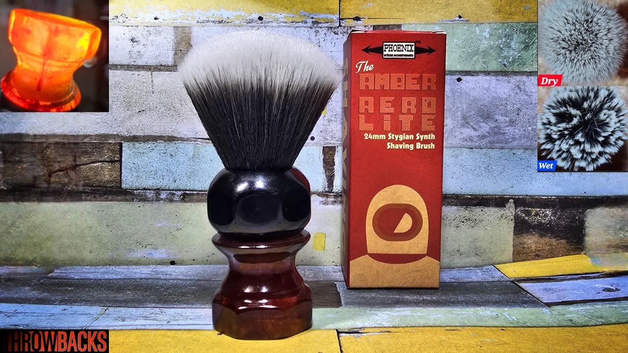 Обзор синтетической помазки для бритья Amber Aerolite от Phoenix Artisan Accoutrements