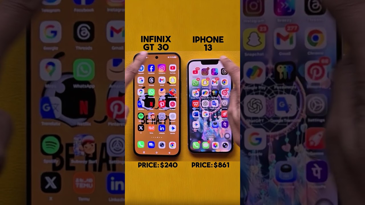 Infinix GT 30 vs iPhone 13 ⚡ Speed Test 2025 | Who Wins? 🔥