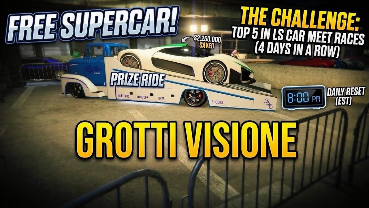 How to Win the FREE Grotti Visione! 🏎️ (LS Car Meet Prize Ride Challenge Guide)