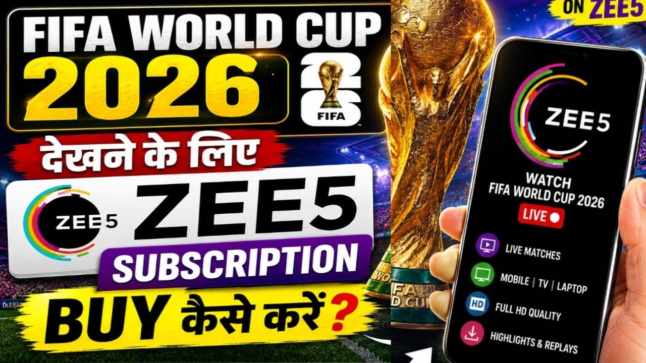 How to Buy Zee5 Subscription For FIFA WORLD CUP 2026 | Zee5 All Plans 2026 | Fifa world cup on zee5