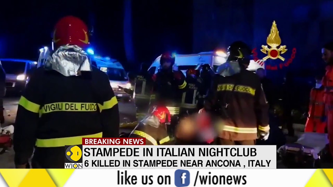 Stampede in Italian nightclub; 6 killed
