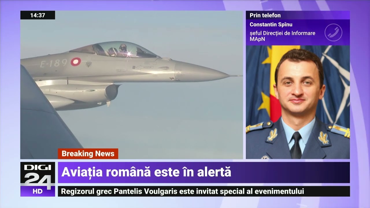 Un avion de luptă al Armatei ucrainene a fost forțat să aterizeze la baza aeriană din Bacău