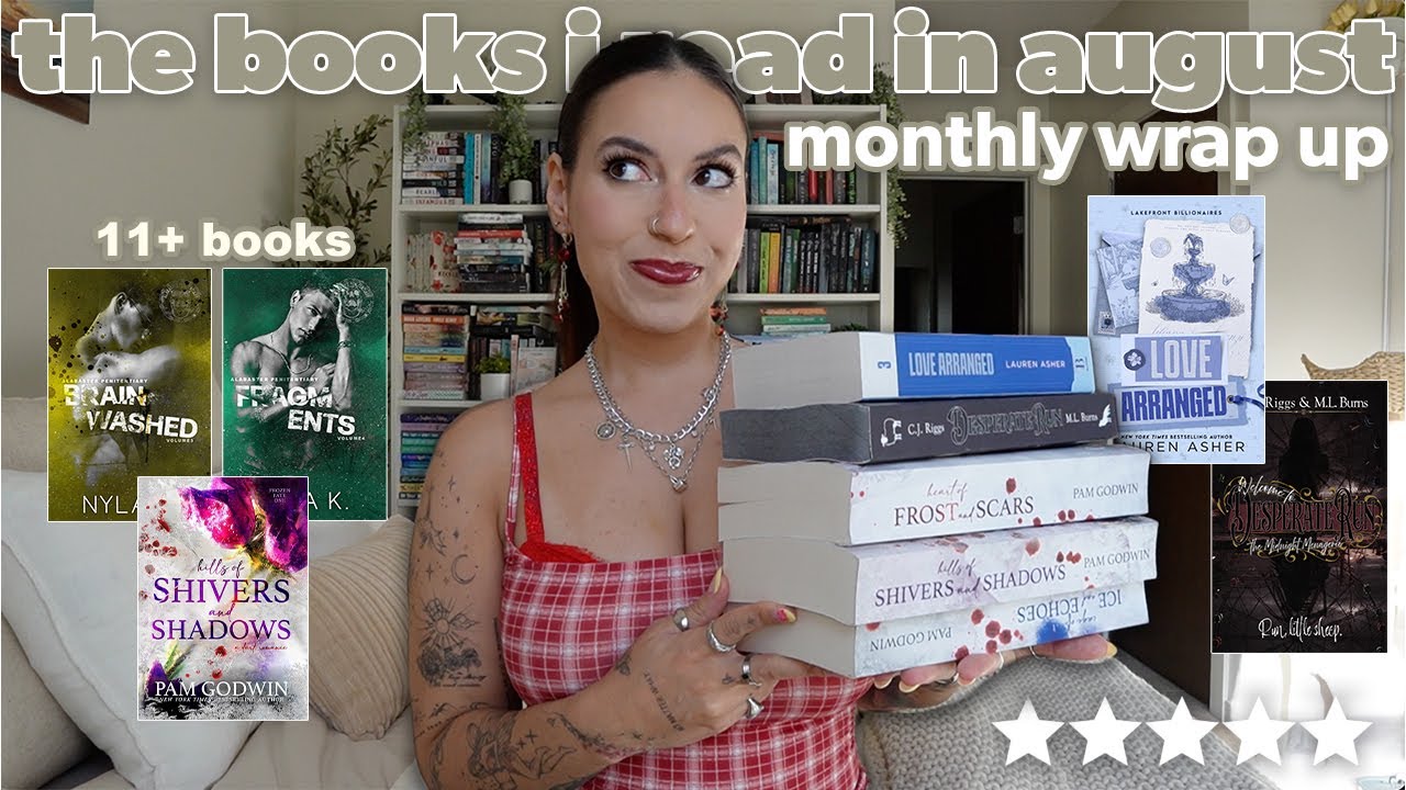 every book I read in August! 🍓🎧 (monthly wrap up) 📕